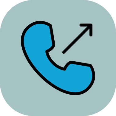 Telefon simgesi vektör illüstrasyonu