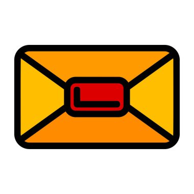 Zarf posta simgesi. vektör illüstrasyonu