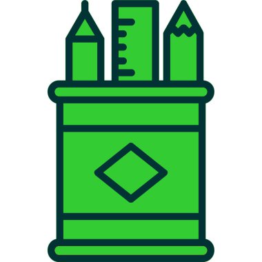 kutu simgesi. taslak kutu kutu vektör rengi düz izole