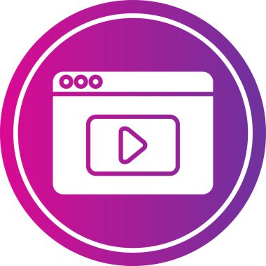 Vektör TV simgesi illüstrasyonu