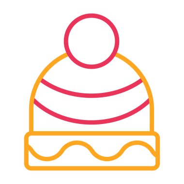 Bir pasta simgesinin vektör illüstrasyonu