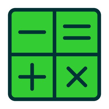 hesap makinesi simgesi, vektör illüstrasyonu