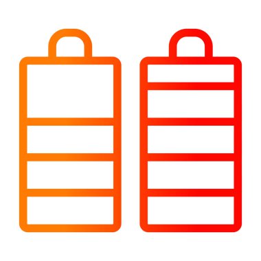 Pil. Web simgesi basit illüstrasyon