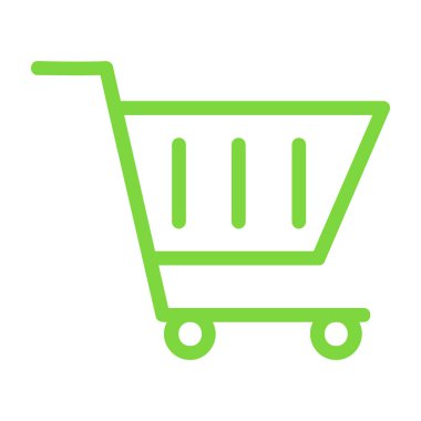 Alışveriş arabası ikonu. vektör illüstrasyonu