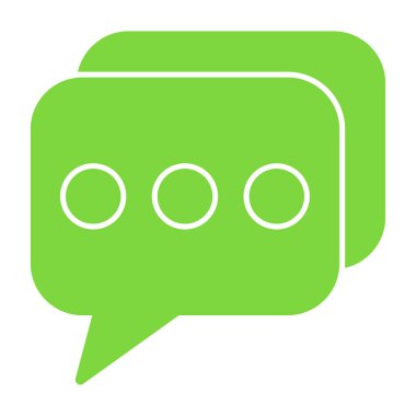 İleti simgesi beyaz arkaplanda izole edildi