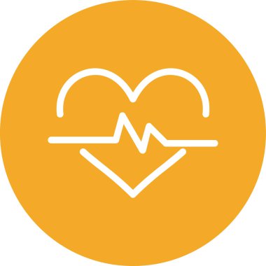 Kalp simgesinin vektör illüstrasyonu