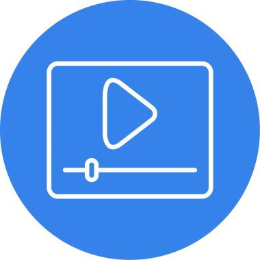 video simgesi vektör illüstrasyonu