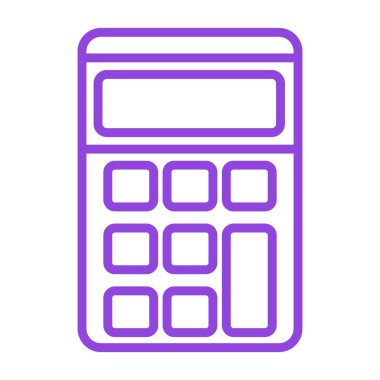 hesap makinesi simgesi vektör illüstrasyonu