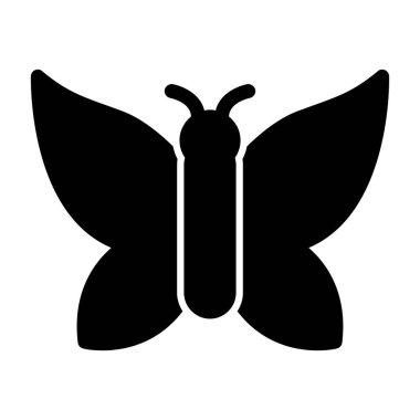 Kelebek simgesi vektör illüstrasyonu