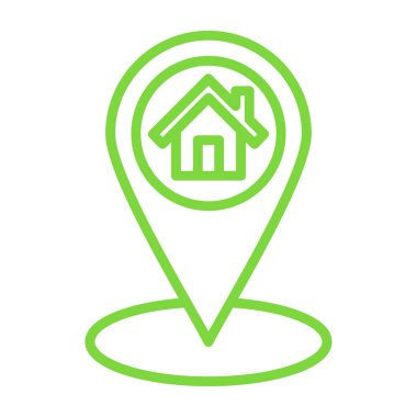 konum simgesi, vektör çizimi