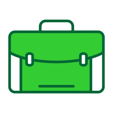 vektör evrak çantası simgesi, basit vektör illüstrasyonu