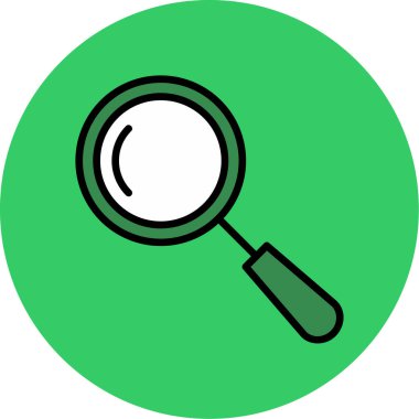 Büyüteç simgesini vektör çizim