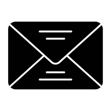 Zarf simgesinin vektör illüstrasyonu