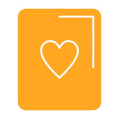 Kalp. Web simgesi basit tasarım