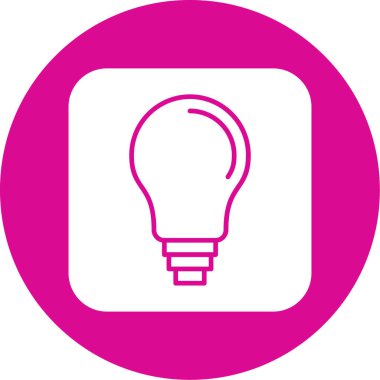 ampul simgesi vektör illüstrasyonu