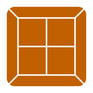 pencere simgesi, vektör illüstrasyonu