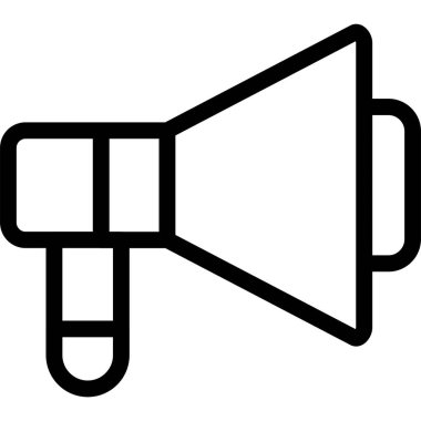 megafon simgesi, vektör illüstrasyonu