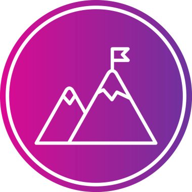 dağ simgesinin vektör illüstrasyonu