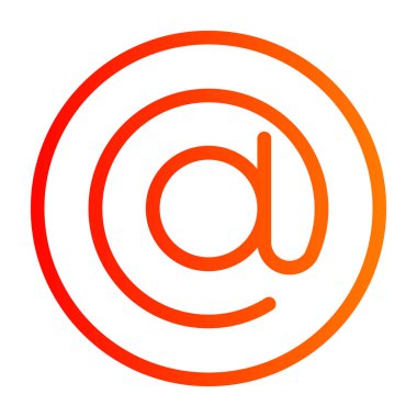 Bir harf simgesinin vektör illüstrasyonu