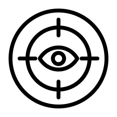 hedef simge, vektör illüstrasyonu