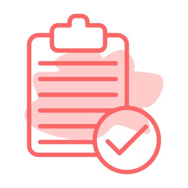 Kontrol listesi. Web simgesi basit illüstrasyon