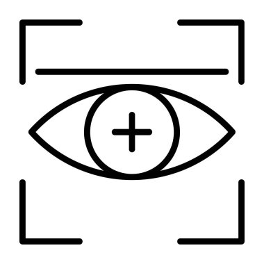 Göz simgesi vektör illüstrasyonu