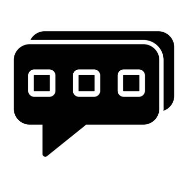 sohbet web simgesi, vektör çizim