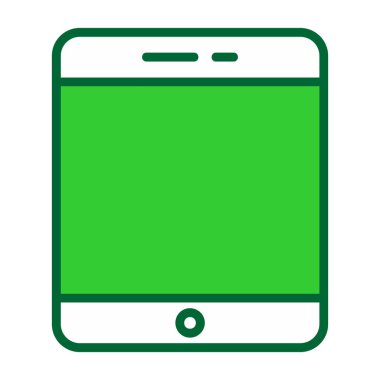 mobil vektör düz renk simgesi