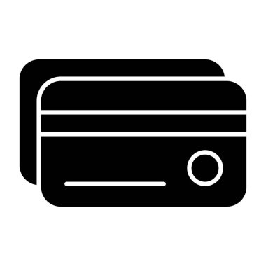 Kredi kartı ikonu vektör çizimi tasarımı