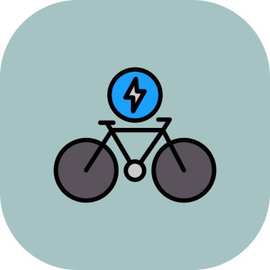 Kişisel ve ticari kullanım için bisiklet vektörü simgesi simgesi vektör çizimi..