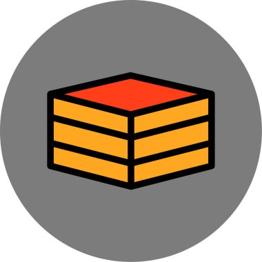 Bina. Web simgesi basit illüstrasyon