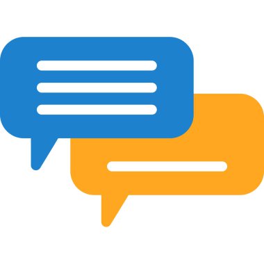 Sohbet simgesi vektör illüstrasyonu