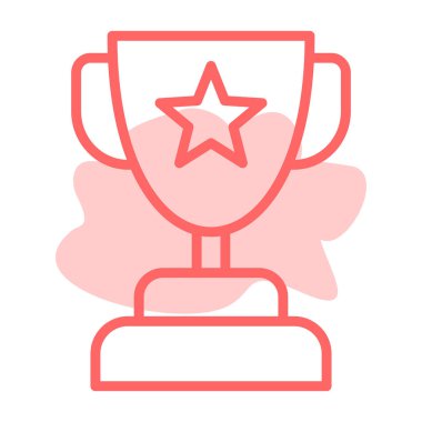 Kupa. Web simgesi basit illüstrasyon