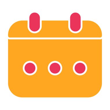 Takvim simgesi, vektör illüstrasyonu basit tasarım