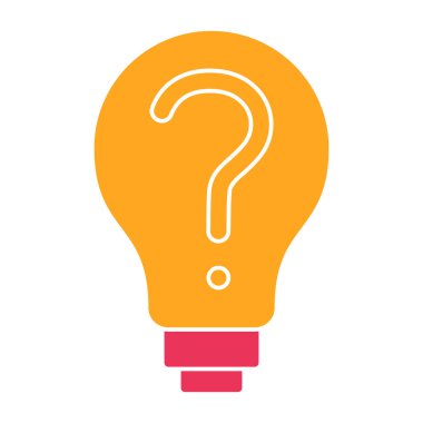 Soru işareti simgesinin vektör illüstrasyonu.