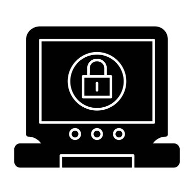 kilit Glifler düz vektör simgeler