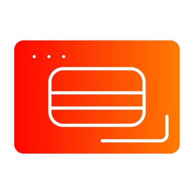 Soyut arkaplanda kredi kartı simgesi izole edildi