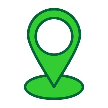 Konum pin vektör simgesi