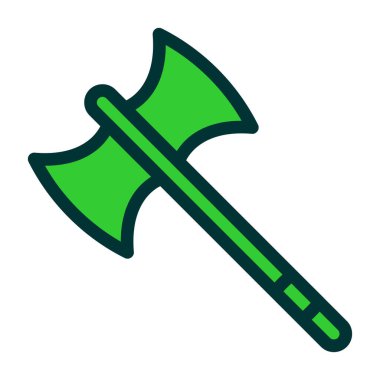 Balta simgesi. Web için balta vektör simgelerinin özet çizimi