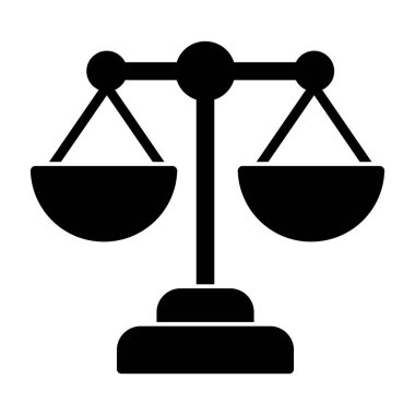 denge web simgesi, vektör çizim