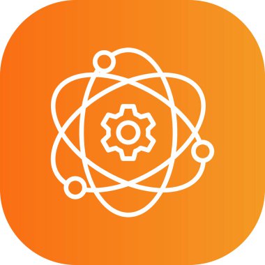 vektör atom simgesi illüstrasyonu