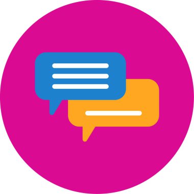 Konuşma baloncukları simgesi. vektör illüstrasyonu