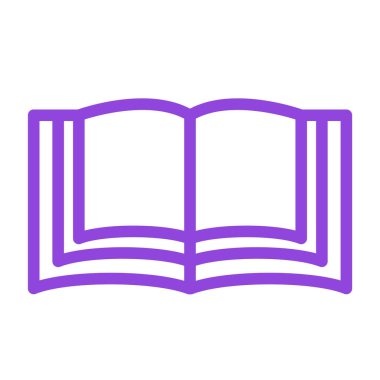 Açık bir kitabın vektör simgesi