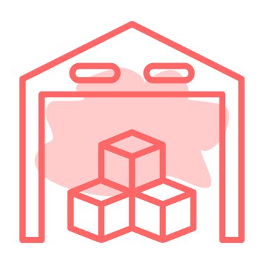 Modern yapı simgesinin vektör illüstrasyonu