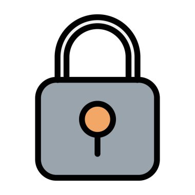 ikon vektör illüstrasyonunu kilitle