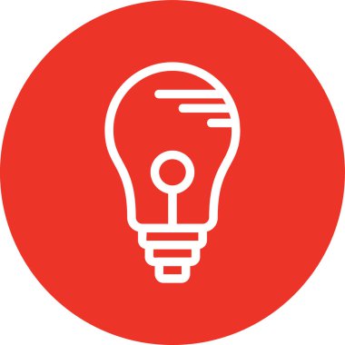 ampul vektör simgesi modern basit tasarım illüstrasyonu