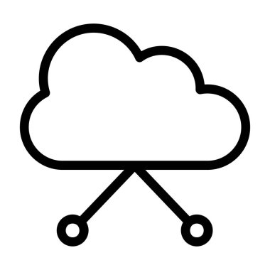 veri depolama vektör çizgisi simgesi