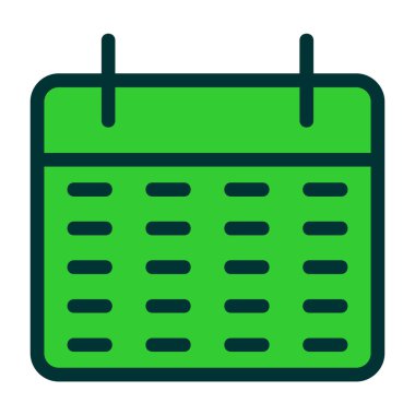 Takvim düz vektör simgeler