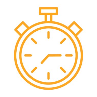 Kronometre Web simgesi basit illüstrasyon