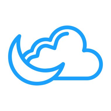 bulut vektörü ince çizgi simgesi